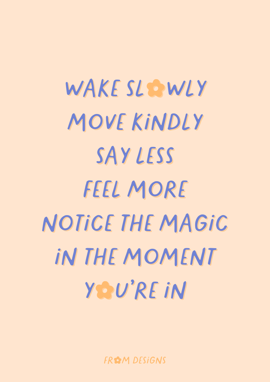 Small Moments - A3 Print - Peachy Cream Edition