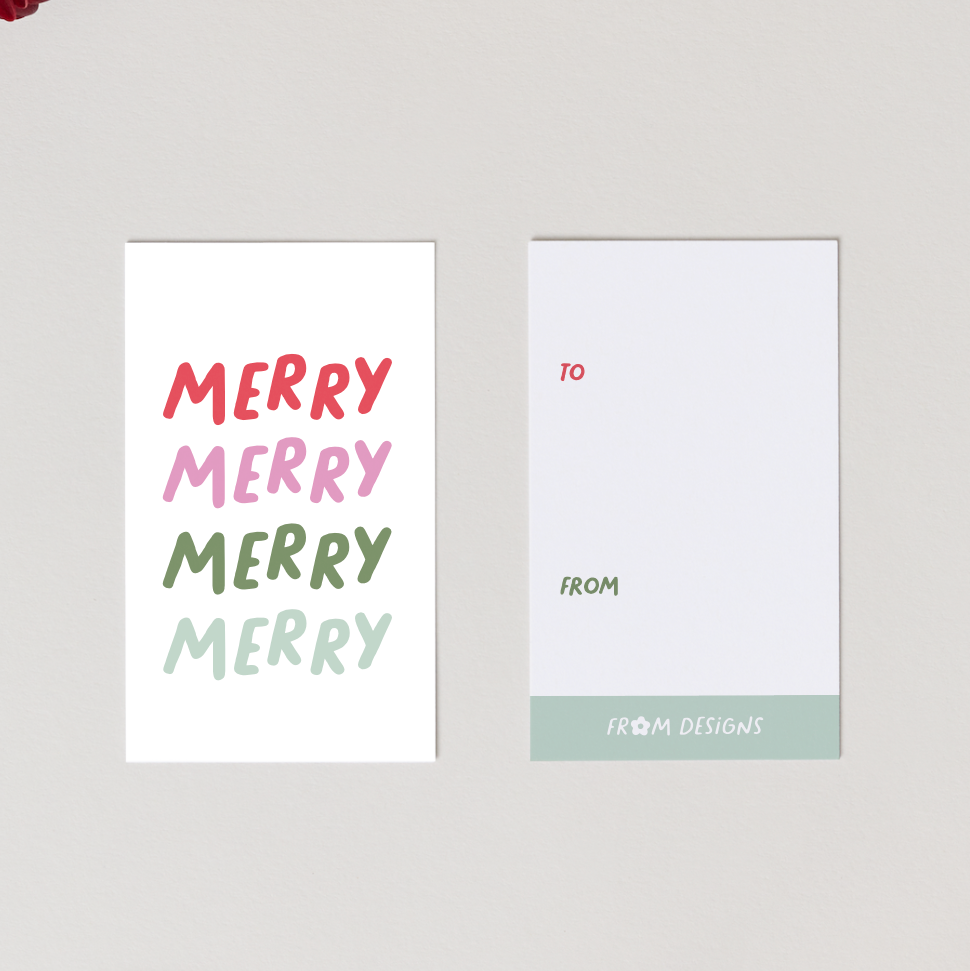 Merry Christmas Gift Tag