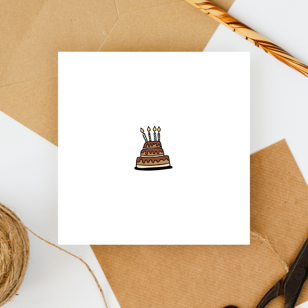 Classic Birthday Cake Card