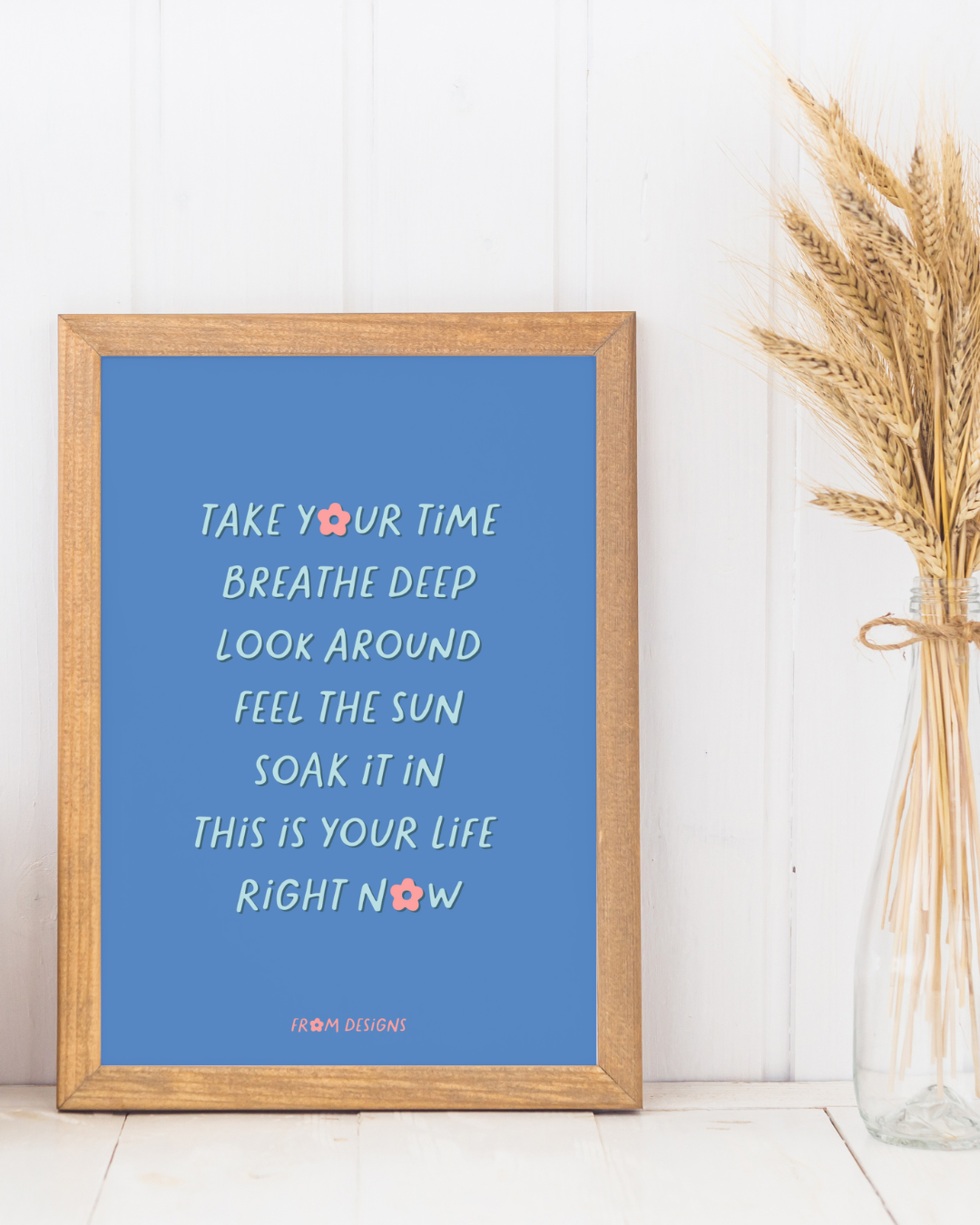 Soak It In - A3 Print - Coastal Blue Edition