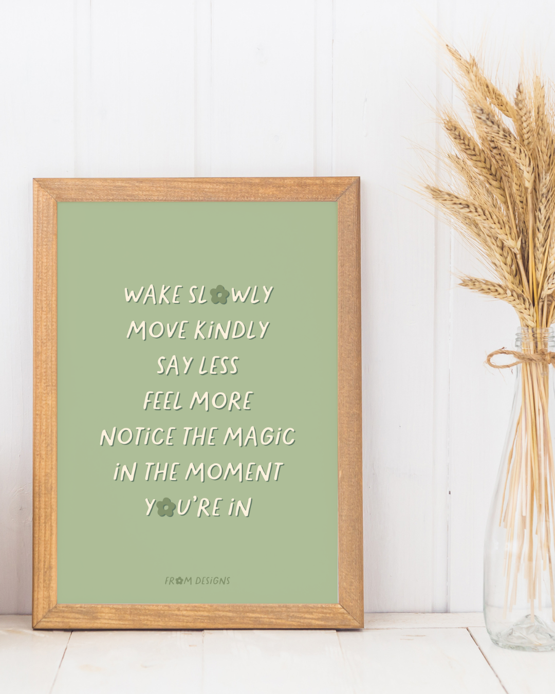 Small Moments - A3 print - Sage Green Edition