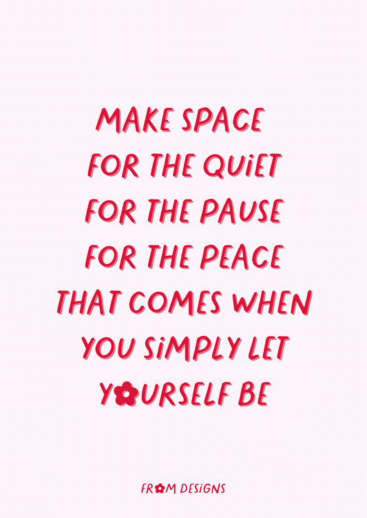 Quiet Moments - A3 Print - Sky Pink Edition