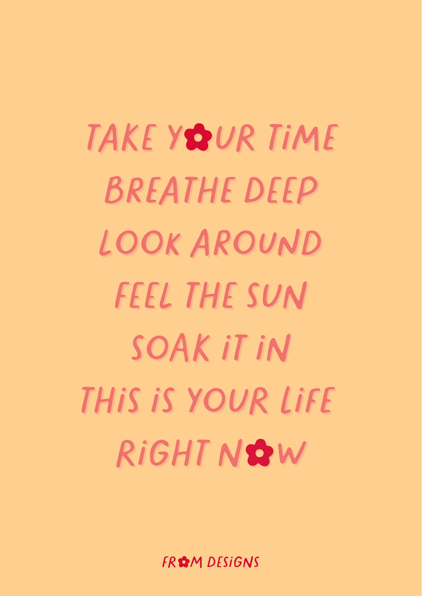 Soak It In - A3 Print - Salt Orange Edition