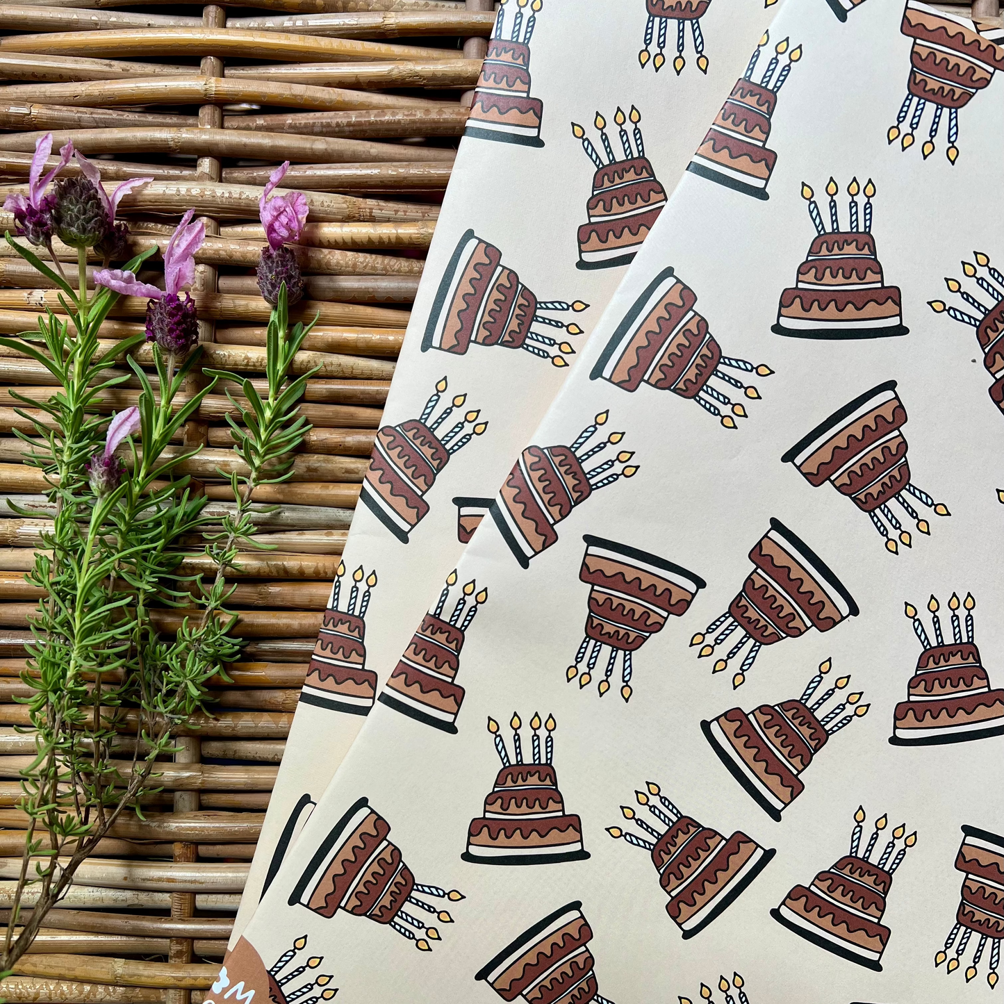 Birthday Cake Wrapping Paper