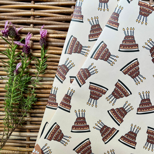Birthday Cake Wrapping Paper